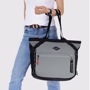 Sherpani Stride Large Black & Gray Tote Bag Travel Liesure Work